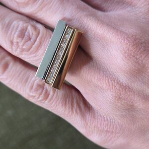 Set Of 3 J Crew Two Tone Rings